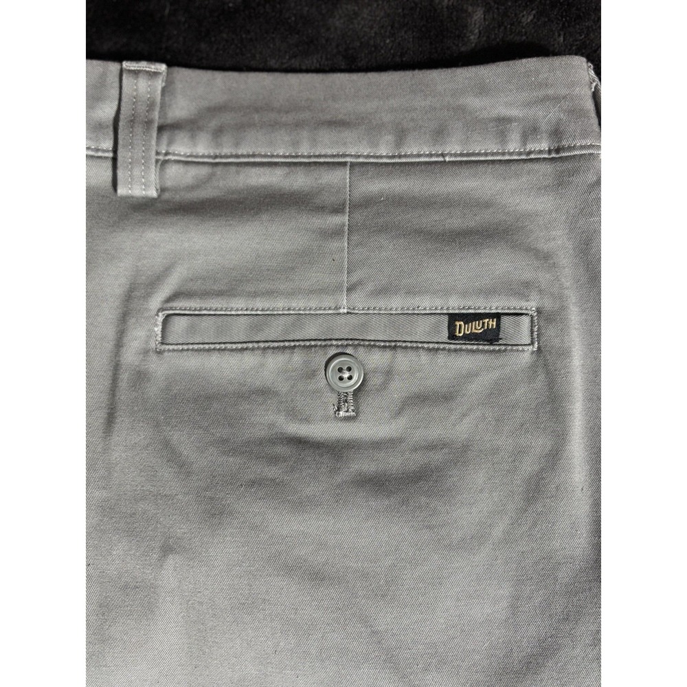 Duluth Trading Carpenter Pants Gray Relaxed Fit 36x34 New Roomy Utility Fit - Picture 7 of 9